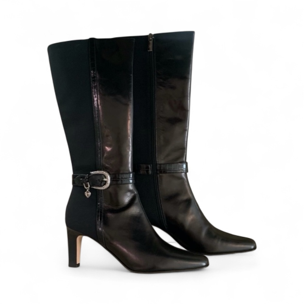 Brighton Black Heeled Boots